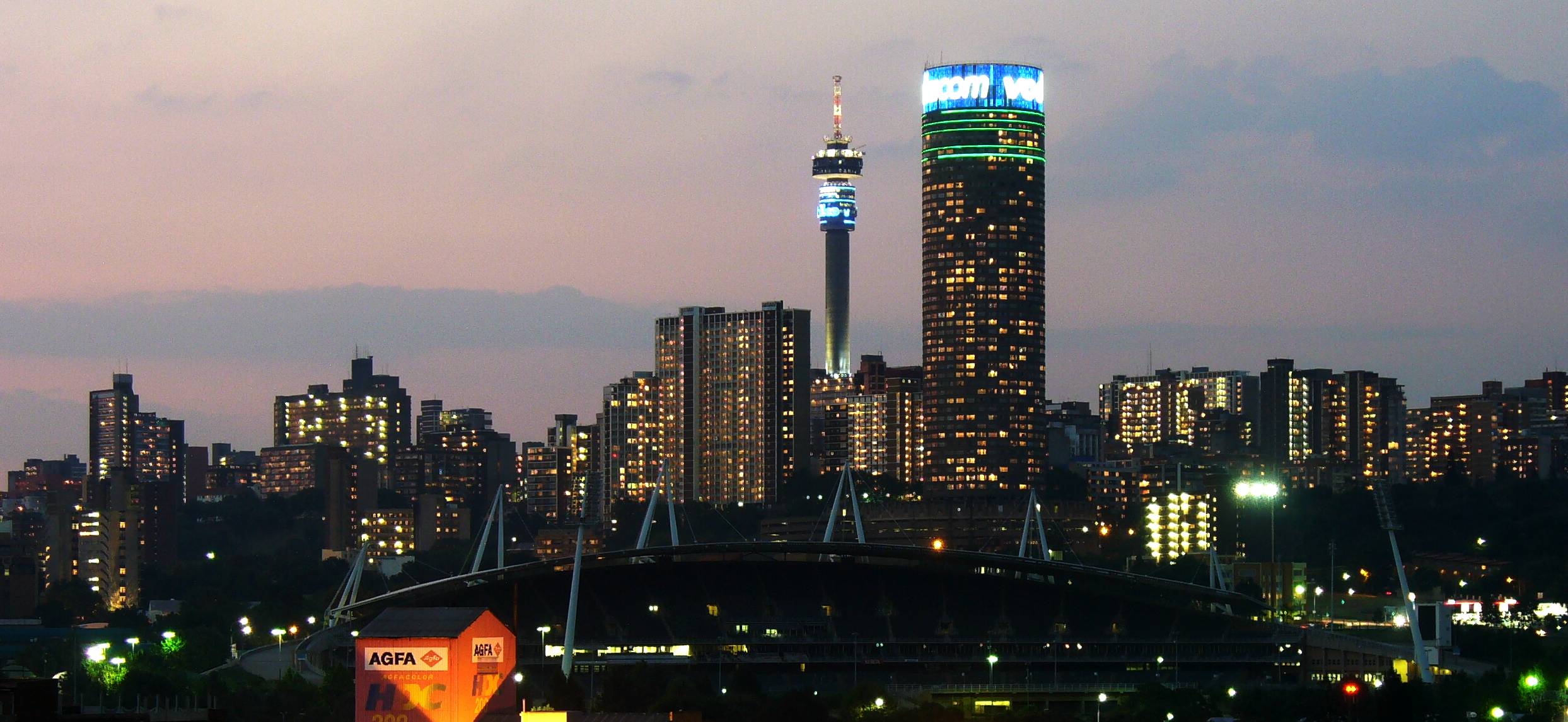 Johannesburg skyline city view